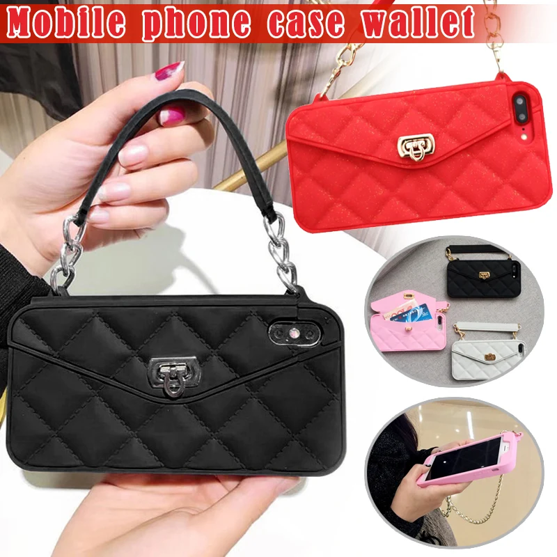 Ручной мини мобильный телефон сумка кошелек слот для карты Сумочка Кошелек iPhone J9