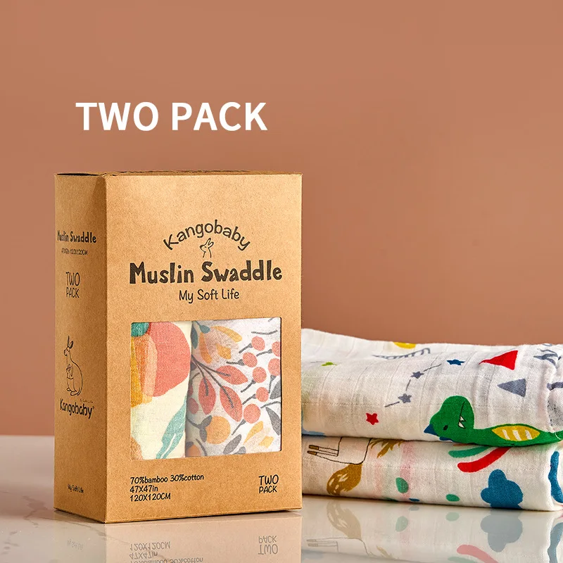 

2 pieces per box Bamboo Cotton Baby Blankets Newborn Solid Color Swaddle Wrap Stroller Cover Blanket Muslin Gauze Blanket Diaper