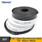 Ремень синхронный POWGE GT2 GT из ПУ кожи, ширина = 691015 мм, полиуретан GT2 со стальным сердечником, детали для 3D-принтера