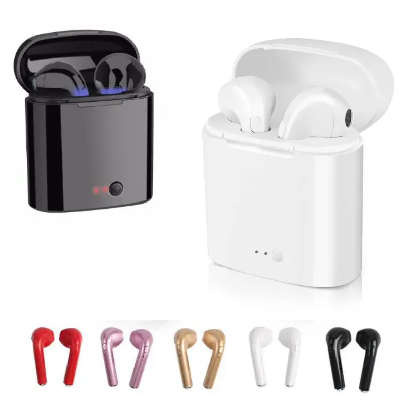 I7s Tws двойные Bluetooth наушники беспроводные вкладыши с зарядным боксом для