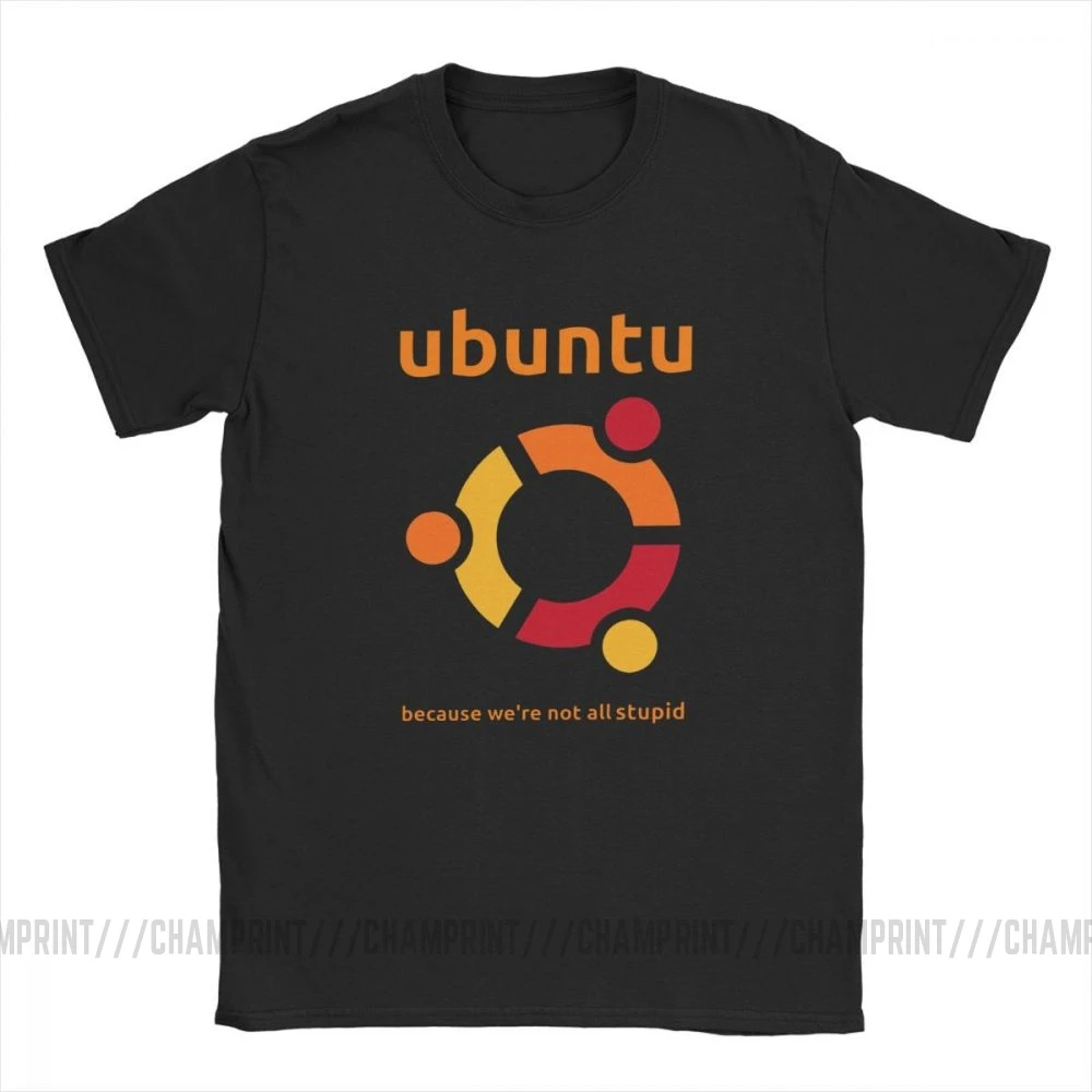 Мужская футболка Ubuntu Linux Satire Geek Humor Новинка хлопковая футболки с коротким рукавом