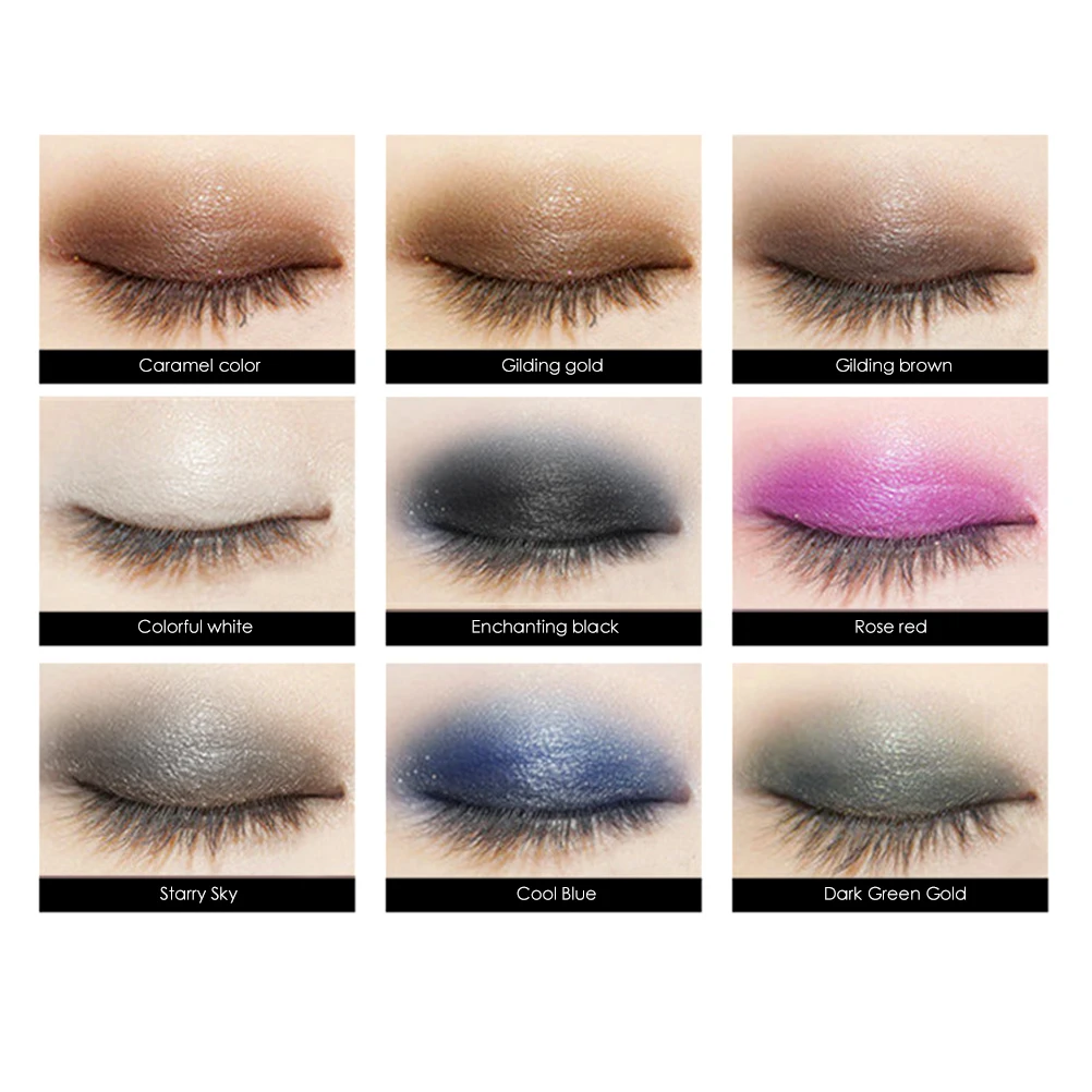12 шт./компл. блестящие тени для век пигментные карандаш косметика наборы