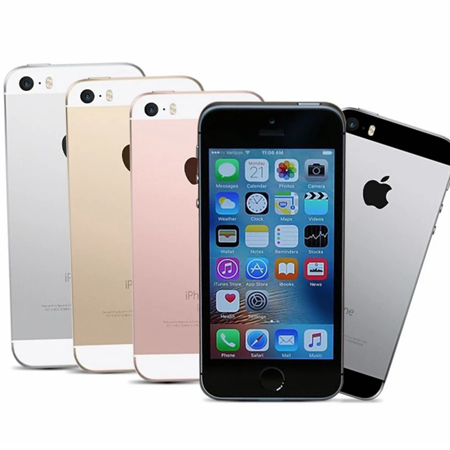 Apple iPhone SE Dual-Core, 4G, LTE, смартфон, 12MP " IOS 2 Гб Оперативная память 16/64GB Встроенная память по отпечатку пальца для разблокированного мобильного телефона