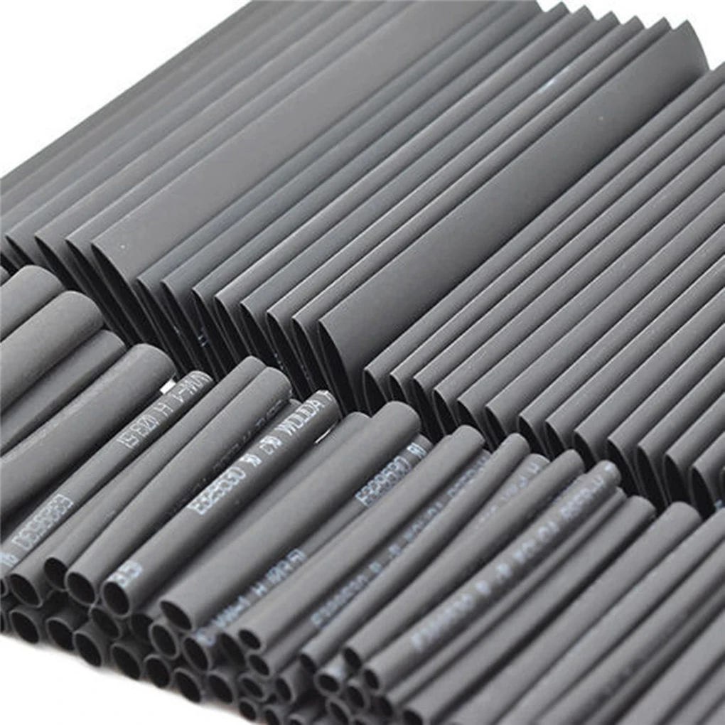 

127pcs/set Heat Heat Shrink Tube Black Electric Wire Sleeve Wrap Insulation Cable Tubing Assortment Electrical Connection