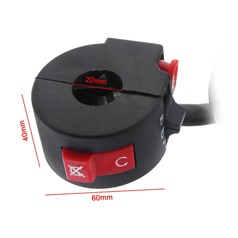 Светильник для мотоцикла 22 мм Электрический противотуманный светильник на руль