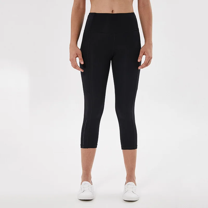 

Yoga Pants Fitness Sports Running Outdoors Cropped Pants Women's High Waist New