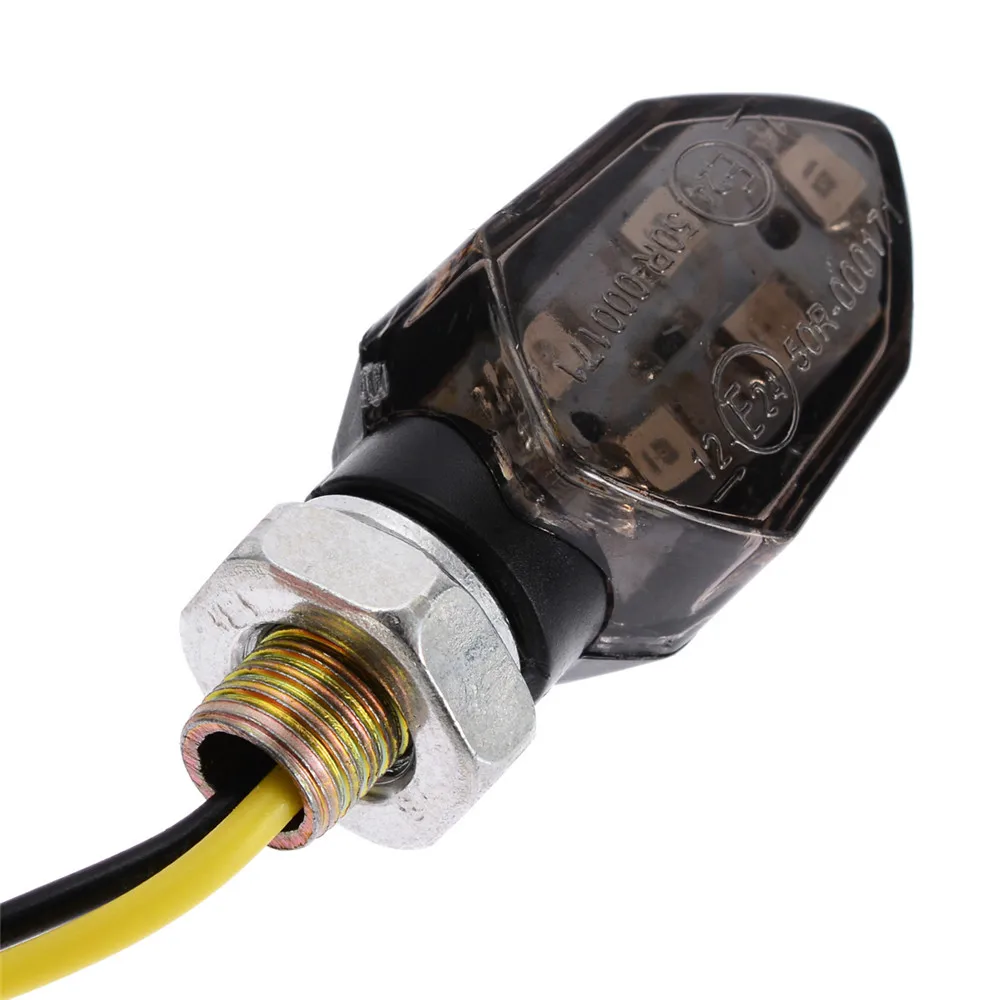 Универсальные светодиодные указатели поворота для мотоцикла фонарь Honda Suzuki Kawasaki