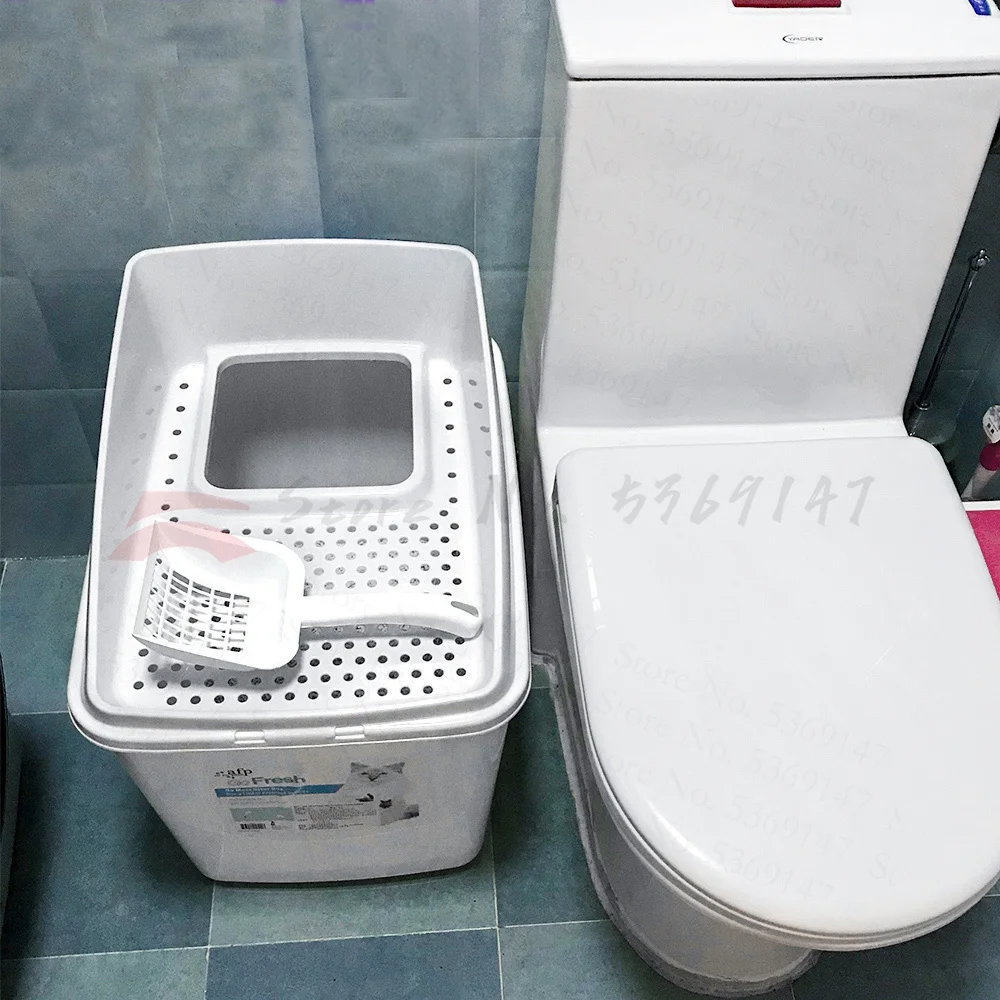 

Ящик для кошачьего туалета, полностью закрытый дезодорант сверху, в очень большой ящик для кошачьего туалета, антиразбрызгивающая кровать ...