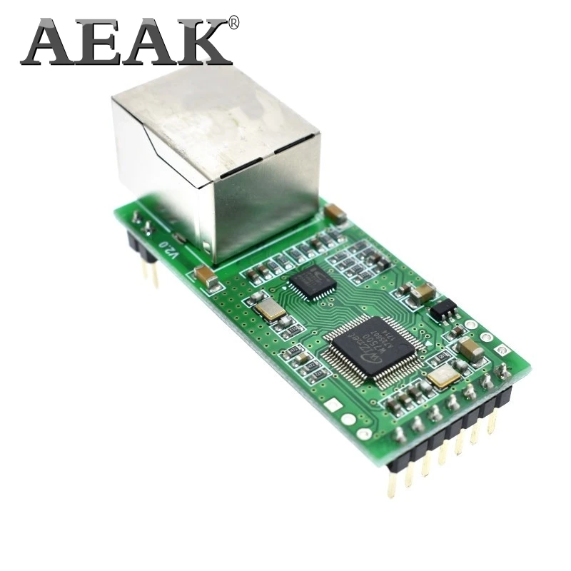 Последовательный к Ethernet конвертер Модуль S2E последовательный UART ttl к Ethernet TCPIP модуль DHCP и DNS веб-Config инструмент для USR-TCP232-T2