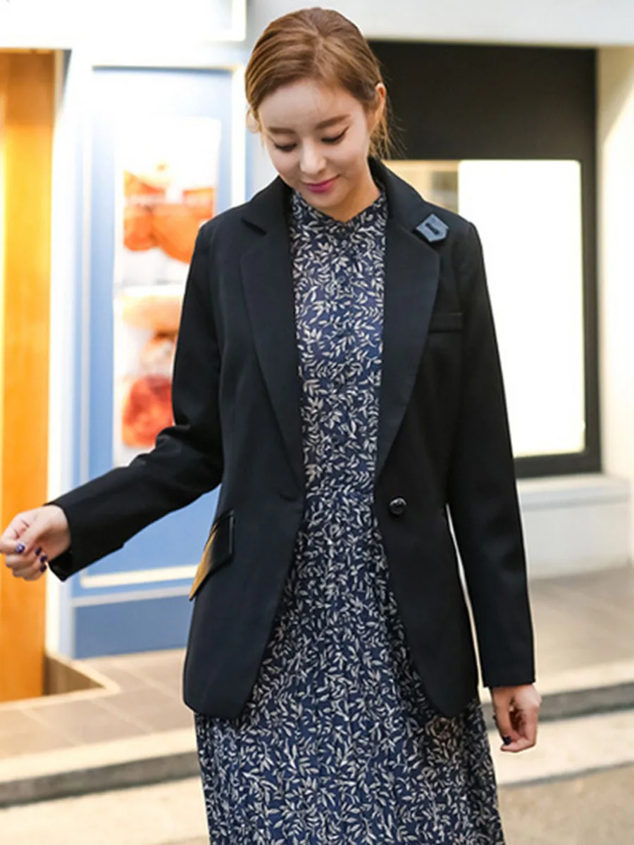 

Новинка осени 2021, Корейская женская мода, звезда с одинаковым самовыращиванием, подходящий ко всему маленький костюм, стиль OL, яркий тренд