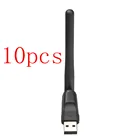 Беспроводная сетевая карта Wi-Fi USB 2,0 150M 802,11 bgn, 10 шт., адаптер LAN с поворотная антенна для ноутбука, ПК, мини-ключ Wi-Fi