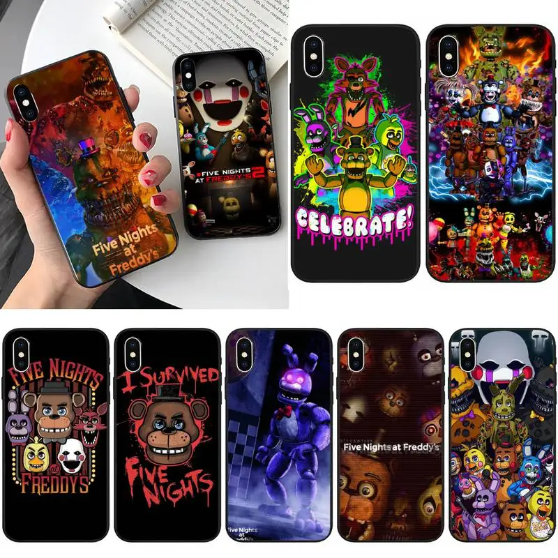 

Fnaf Animatronics Phone Case For iPhone 12 Mini 11 Pro XS Max X XR 7 8 Plus