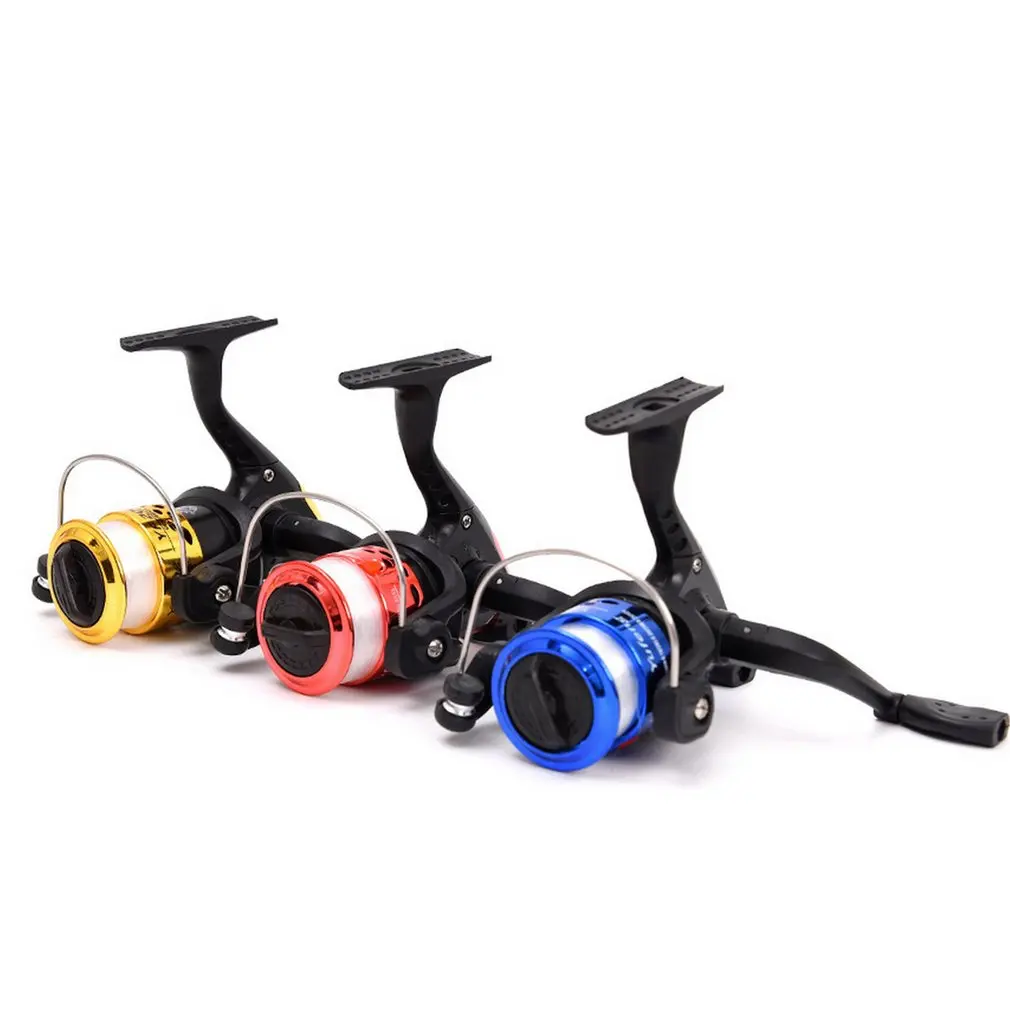 LEO Mini пластиковая рыболовная катушка YF200 маленькая спиннинговая с нейлоновой