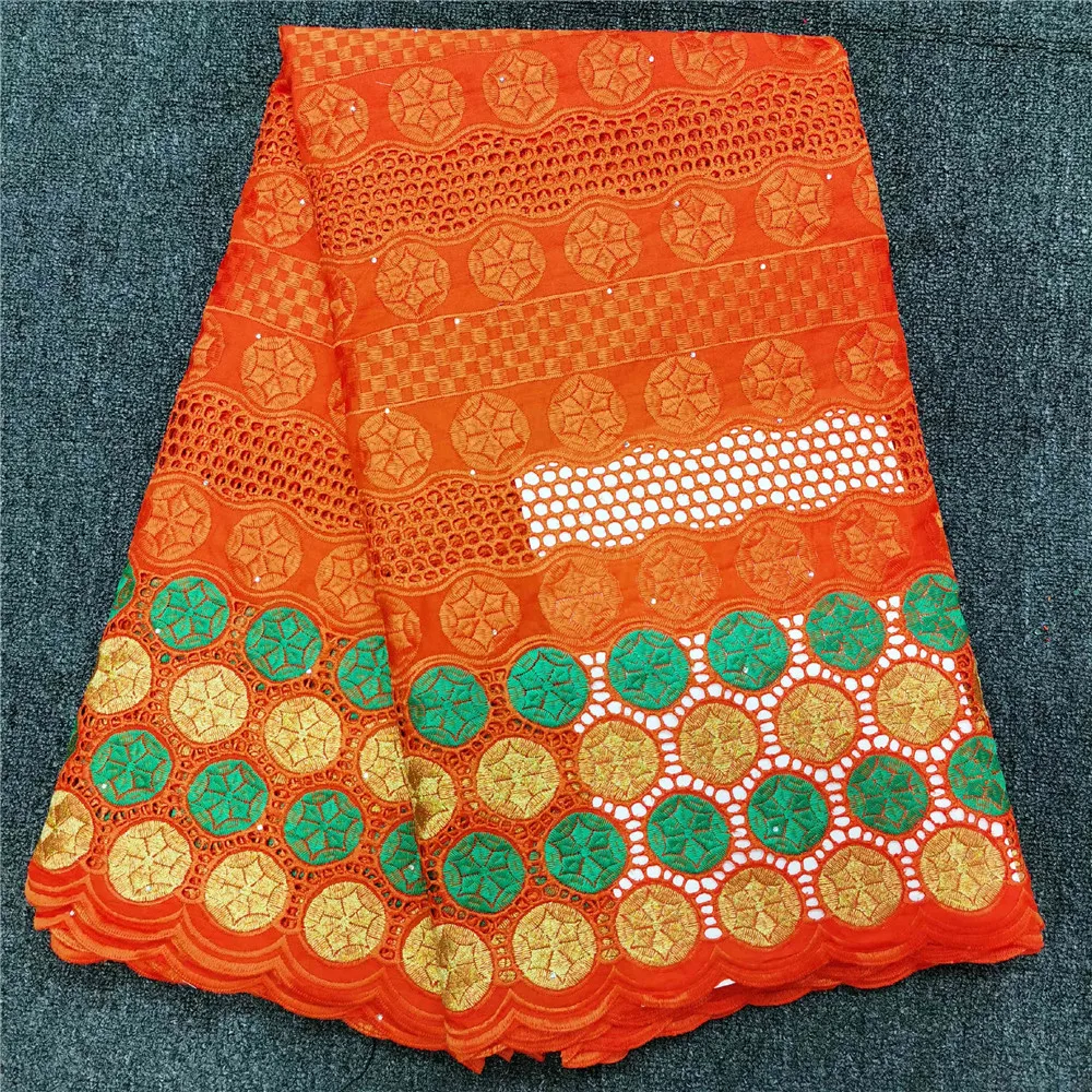 

Pretty Wedding/Party African Cotton Lace Material Swiss Voile Lace Fabric For Making Dress NCH79(5Yards/Lot)