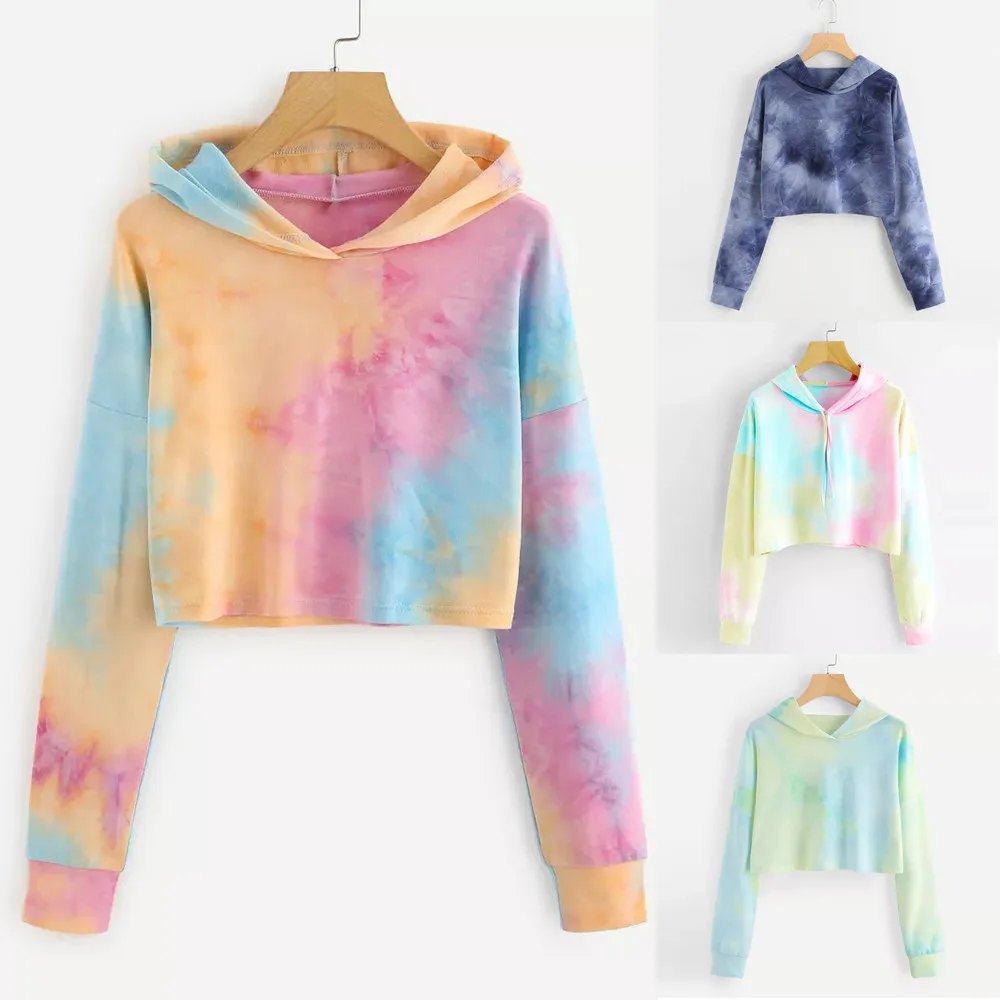 

Women's Hoodie Printed Patchwork Sweatshirt Long Sleeve Pullover Tops Blouse D300808