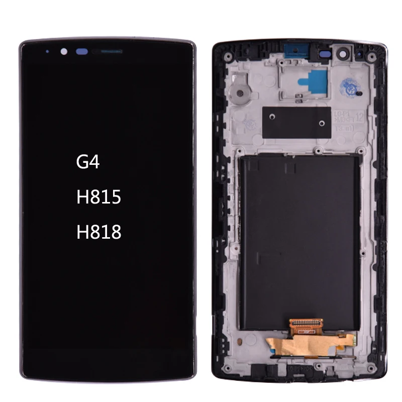 Оригинальный ЖК дисплей и сенсорный экран для LG G4 H810 H811 H815 дигитайзер с рамкой H818