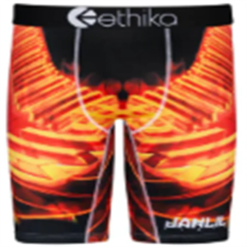 

Мягкие и дышащие трусы-боксеры Ethika из полиэстера с мультяшным принтом акулы, новинка 2021, мужское Спортивное нижнее белье, боксеры Ethika