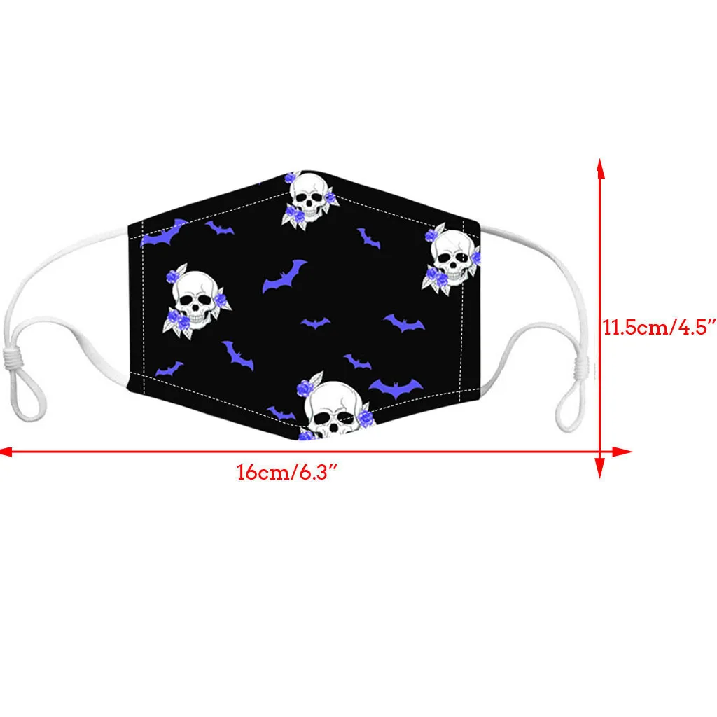 

Children Halloween Print Face Masks Dustproof Windproof Washable Masks Cute Fashion Mouth Face Mask A50