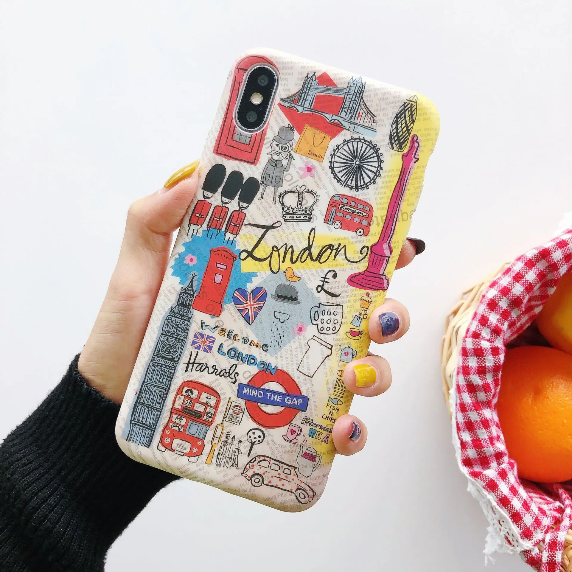 В лондонском стиле граффити из мультфильма Иллюстрации для скраб силиконовый