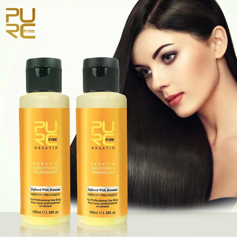 PURC 100ml Banana flavor Hair Treatment Repair Damage Frizzy Hair Strengthen Hair Toughness Purifying Shampoo Hair Care