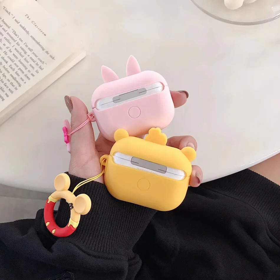 3D чехол для наушников для Airpods Pro Чехол Милые силиконовые собаки Ститч Мультяшные наушники/Earpods чехол s для Apple Air pods 3 Pro Чехол