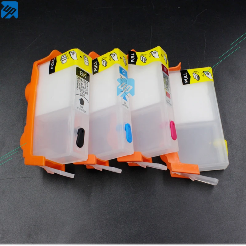 Популярный бренд 4 шт. перезаправляемый картридж Замена для HP 564 564XL 3070A 6510 B109a B109n