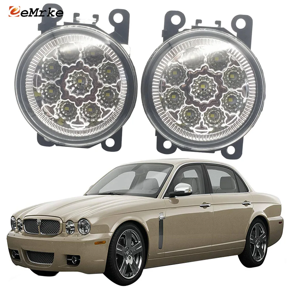 

Автомобильный Стайлинг для Jaguar XJ X358 2007 2008 2009 XJR 2008 2009 9 штук светодиодные противотуманные светильник H11 H8 12-тивольтная галогенная лампа для за...