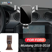 Car Mobile Phone Holder For Ford Mustang 2015 2016 2017 2018 2019 GPS Gravity Stand Special Mount Navigation Bracket Accessories
