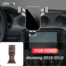 Car Mobile Phone Holder For Ford Mustang 2015 2016 2017 2018 2019 GPS Gravity Stand Special Mount Navigation Bracket Accessories Car Mobile Phone Holder For Ford Mustang 2015 2016 2017 2018 2019 GPS Gravity Stand Special Mount Navigation Bracket Accessories