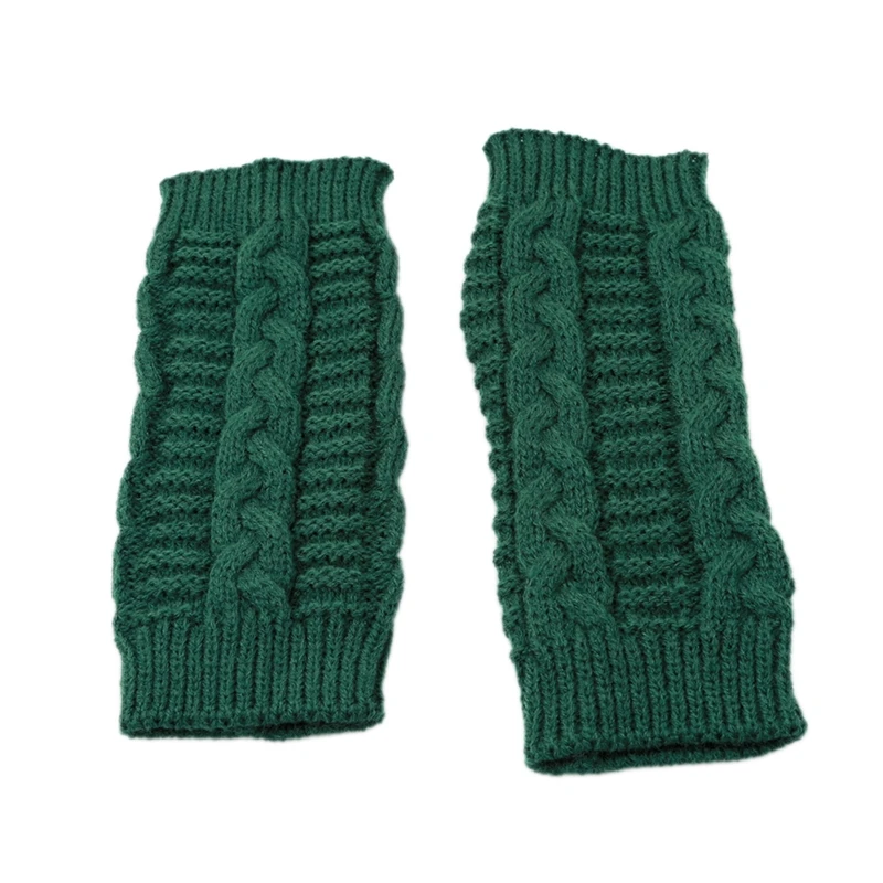 

Women's Knitted Long Hand Gloves Warm Embroidered Winter Gloves Fingerless Gloves for Women Girl Guantes Invierno Mujer Luvas