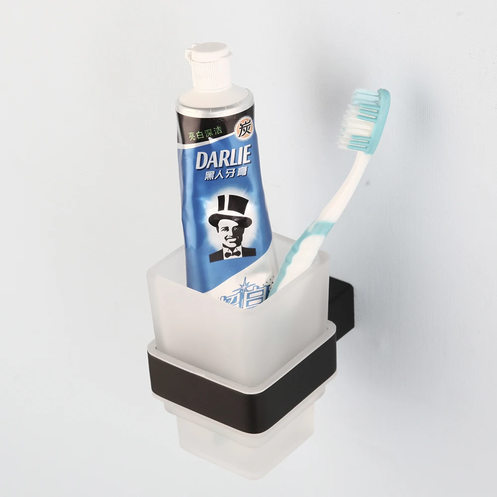 KEMAIDI SUS 304 ванной комнаты нержавеющей стали аппаратному держатель Набор черный