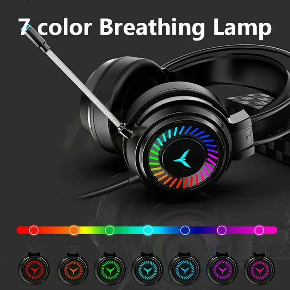 

Gaming Headphones 3.5mm Wired Stereo Headset with Microphone for PC Laptop