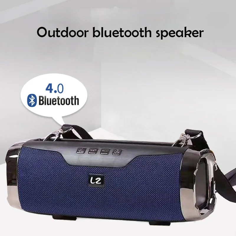 blue Портативный беспроводной Bluetooth динамик открытый стерео бум коробка супер бас компьютер Мини HiFi сабвуфер динамик с держателем для телефона - Цвет: blue