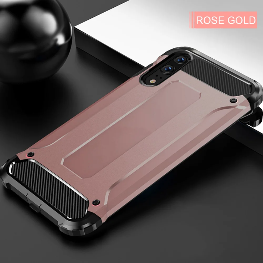 LAPOPNUT Hybrid Armor Hard Phone Case for HUAWEI P30 Lite Nova 4e P20 Pro Durable Silicone PC Shockproof Slim Bumper Back Cover | Мобильные
