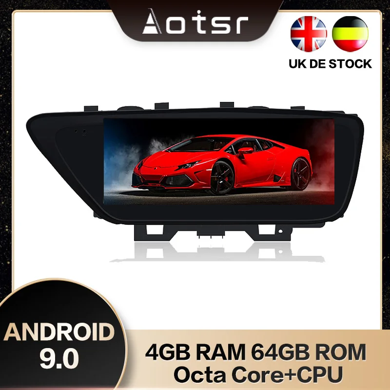 Автомобильный мультимедийный плеер AOTSR 8 ядер 10 25 дюйма Android 9 0 4 + 64 ГБ GPS-навигация