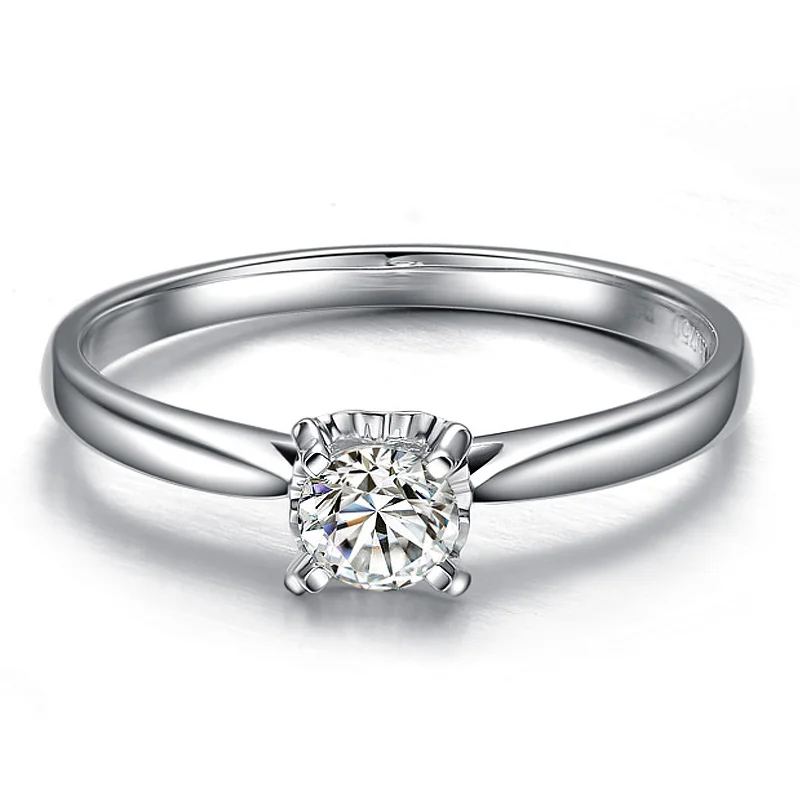 ZSG Natural diamond 18K gold Pure Gold Ring Real Solid Trendy Classic Party Fine Jewelry Hot Sell New 2019 | Украшения и