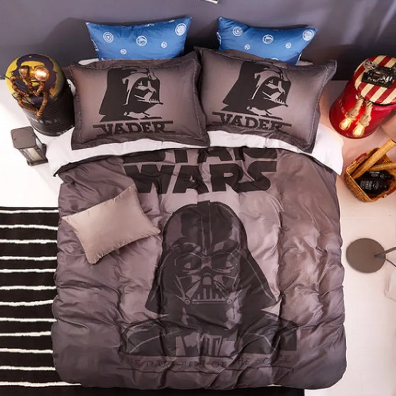 Disney Star Wars 100% хлопок для взрослых мужчин мальчиков синий комплект постельного