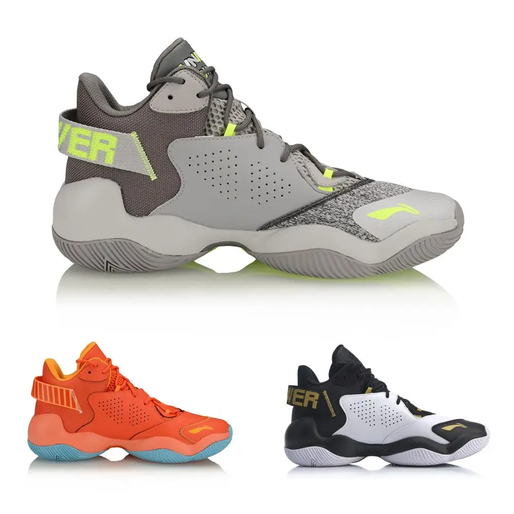 Li Ning/Мужская мощная VI Премиум профессиональная Баскетбольная обувь с подкладкой