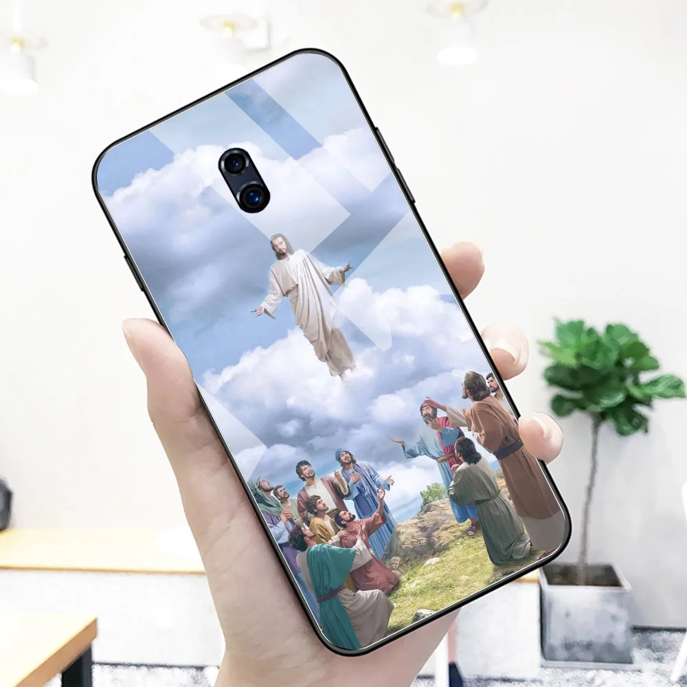 Чехол для Oppo R11s plus стеклянная задняя крышка с Иисусом крестом чехол R9 R9S R11 R11S Plus R17