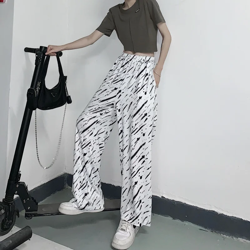 

Женские джоггеры с принтом зебры, спортивные брюки на осень и зиму, одежда, брюки Y2k, свободная одежда, уличная одежда 2021, спортивные брюки