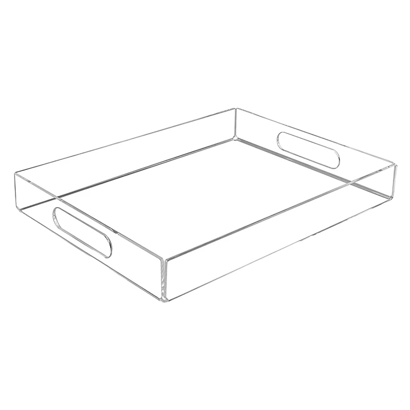 

Прозрачный акриловый поднос для отеля, поднос для послеобеденного чая, закусок, поднос для чая и завтрака, многофункциональный бытовой подн...