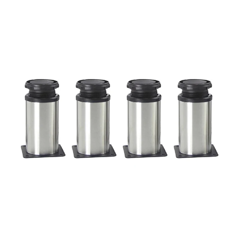 

4PCS 80mm Adjustable Stainless Steel Furniture Legs Cabinet Table Sofa Bed Feet Furniture Legs Feet