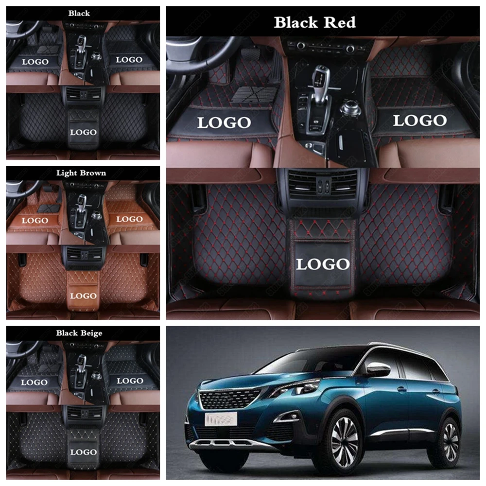 Всесезонные коврики для автомобилей Peugeot 308 206 508 407 4008 5008 2008 301 408 207 3008 RCZ 307 Sw 607