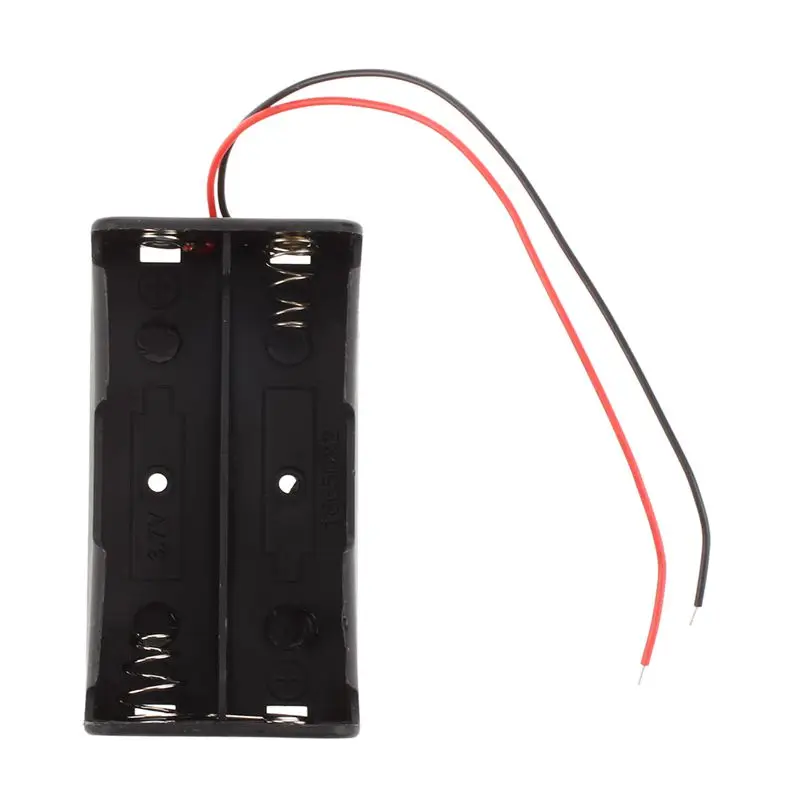 10 шт. Пластик черный 2x3 7 V 18650 батареи Батарея чехол Крышка |