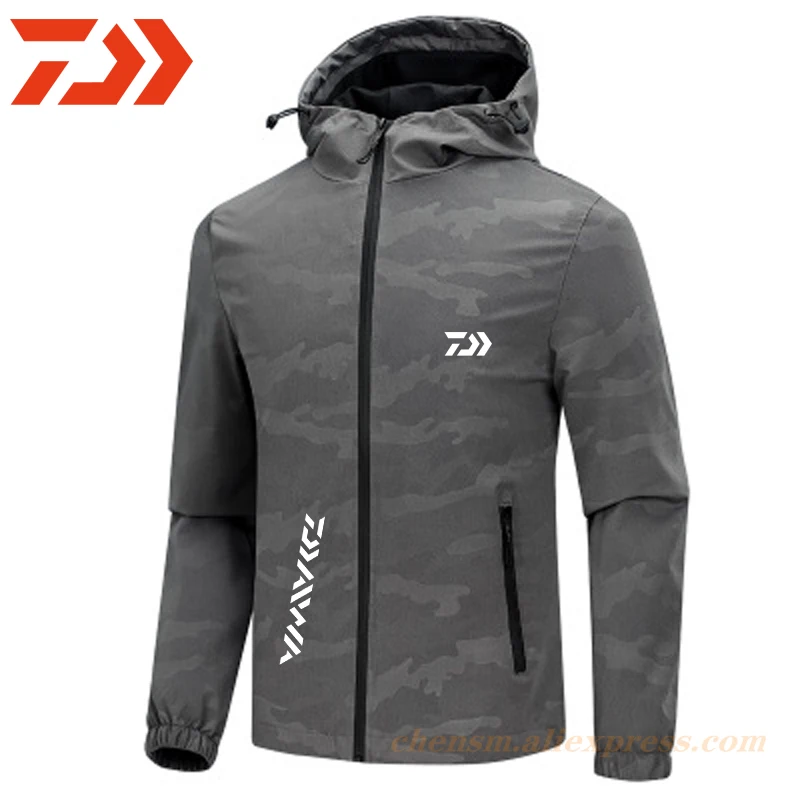 

2020 Daiwa Fishing Jackets Men And Women Skin Clothing For Summer Light And Thin Breathable Quick Dry Camouflage Fishing Clothes
