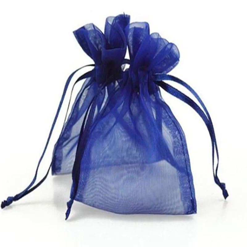 Подарочные пакеты из органзы 50 шт. сумка для ювелирных изделий размером 7*9 см