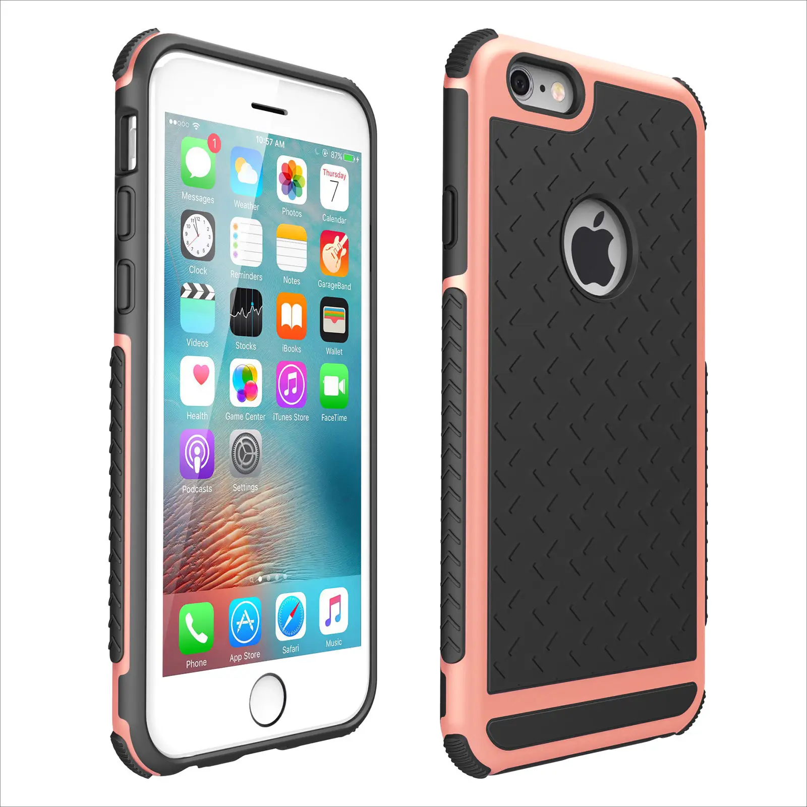 Противоударный резиновый Гибридный чехол для IPhone 7, 8, 6, 6S Plus, 5, 5S, SE, модный жесткий чехол, полная защита, тонкий роскошный деловой чехол - Цвет: D