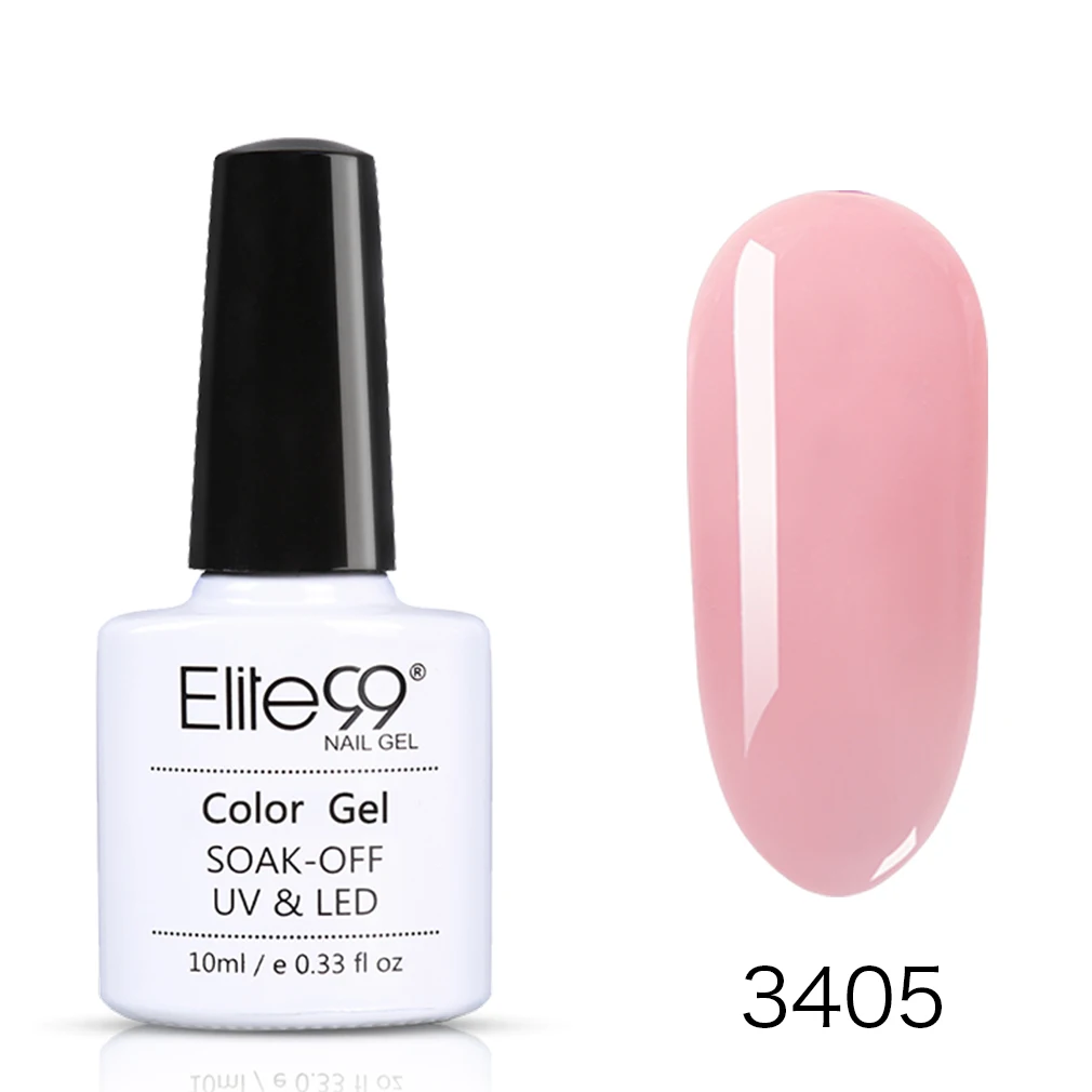 3405 Elite99 10 мл Прозрачный Ледниковый черный УФ-гель для ногтей долговечный Желейный лак для ногтей УФ-лампа для маникюра - Цвет: 3405