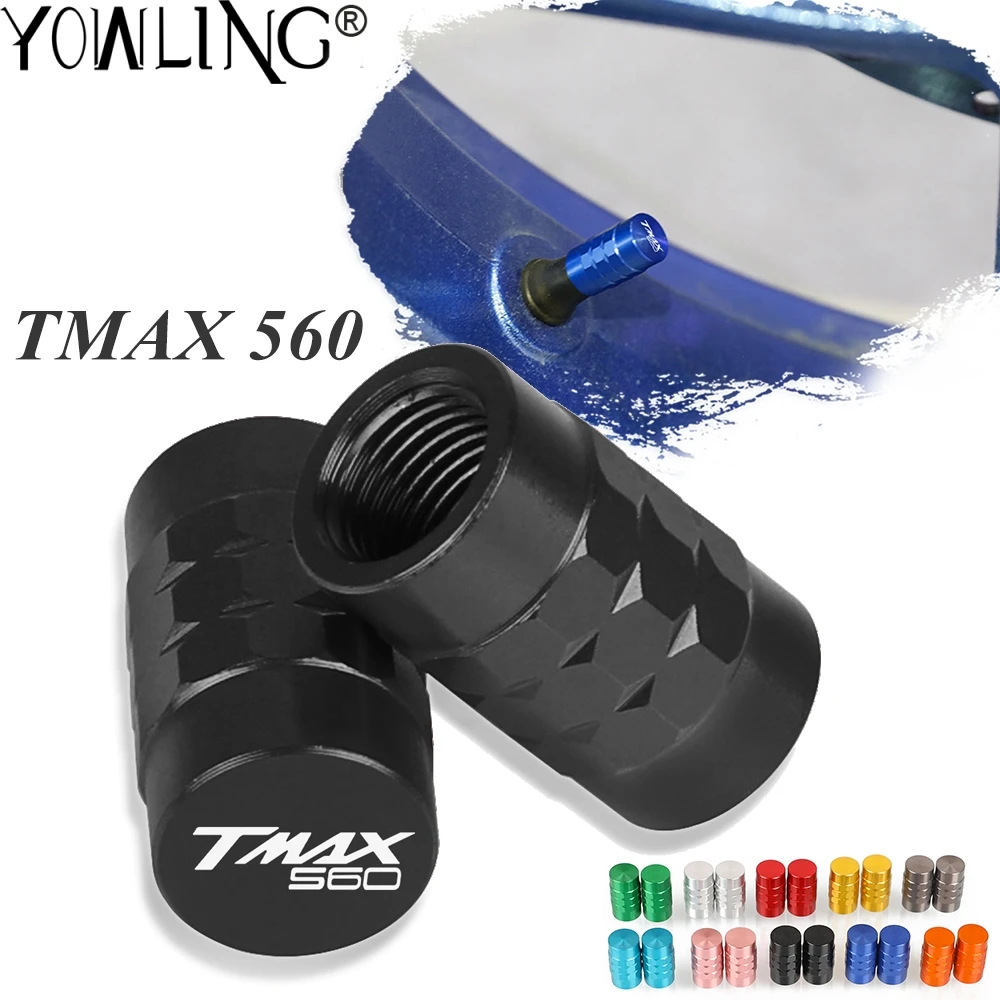 

For YAMAHA TMAX560 TMAX 560 TECH MAX ABS DX 2020 2021 Motorcycle Accessories Wheel Tire Valve Caps Tyre Rim Stem Airdust Covers