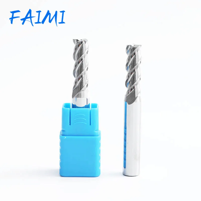 Фреза Hrc50 с алюминиевым покрытием медным сплавом вольфрамовым стальным карбидом